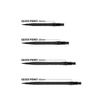 Hroty na šipky Harrows Quick Point Micro Grip černé 30mm 3ks