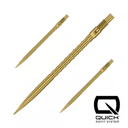 Hroty na šipky Harrows Quick Point HM Grip zlaté 40mm 3ks
