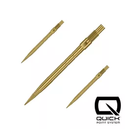   Hroty na šipky Harrows Quick Point Micro Grip zlaté 30mm 3ks