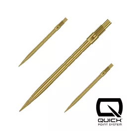   Hroty na šipky Harrows Quick Point Micro Grip zlaté 35mm 3ks