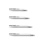 Hroty na šipky Harrows Quick Point Micro Grip stříbrné 35mm 3ks