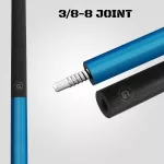 Pool kulečníkové tágo Rhino G-L Sky Blue, dvoudílné s karbonovou špicí