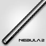 Pool kulečníkové tágo Rhino Nebula 2 Jet Black, dvoudílné s karbonovou špicí