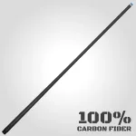 Pool kulečníkové tágo Rhino Nebula 2 Jet Black, dvoudílné s karbonovou špicí