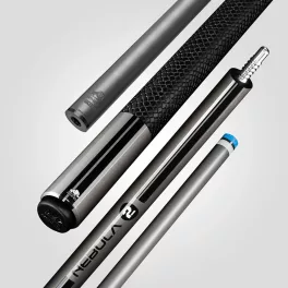   Pool kulečníkové tágo Rhino Nebula 2 Charcoal Gray karbonová špice 12,4mm Sport Wrap