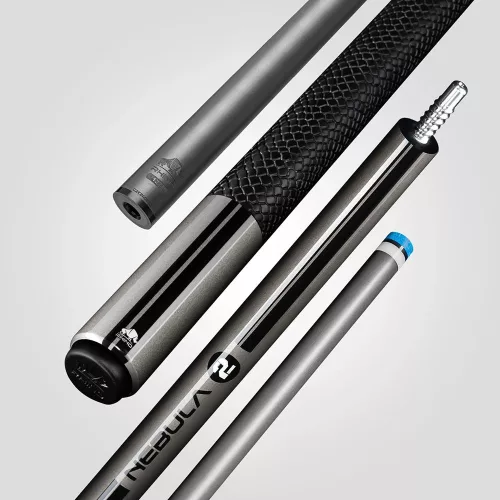 Pool kulečníkové tágo Rhino Nebula 2 Charcoal Gray karbonová špice 12,4mm Sport Wrap