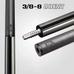 Pool kulečníkové tágo Rhino Nebula 2 Charcoal Gray, dvoudílné s karbonovou špicí