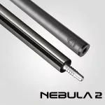 Pool kulečníkové tágo Rhino Nebula 2 Charcoal Gray, dvoudílné s karbonovou špicí