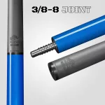Pool kulečníkové tágo Rhino Luminax Ocean Blue karbonová špice 12,5mm Sport Wrap