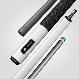   Pool kulečníkové tágo Rhino Luminax White Pearl karbonová špice 12,5mm Sport Wrap