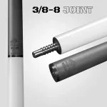 Pool kulečníkové tágo Rhino Luminax White Pearl karbonová špice 12,5mm Sport Wrap