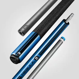   Pool kulečníkové tágo Rhino Nebula 2 Sky Blue karbonová špice 12,4mm Sport Wrap