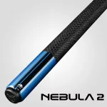 Pool kulečníkové tágo Rhino Nebula 2 Sky Blue karbonová špice 12,4mm Sport Wrap