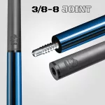 Pool kulečníkové tágo Rhino Nebula 2 Sky Blue karbonová špice 12,4mm