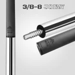 Pool kulečníkové tágo Rhino Nebula 2 Pure White, dvoudílné s karbonovou špicí