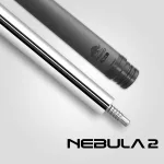 Pool kulečníkové tágo Rhino Nebula 2 Pure White, dvoudílné s karbonovou špicí