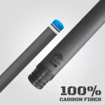 Pool kulečníkové tágo Rhino Nebula 2 Pure White, dvoudílné s karbonovou špicí