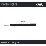 Sada steel šipek Red Dragon Hellfire A 22g, 80% wolfram