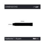 Sada steel šipek Red Dragon Featherlite 7 18g, 85% wolfram