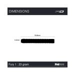 Sada steel šipek Red Dragon Fury 1 - 23g, 80% wolfram