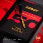 Šipky steel Red Dragon Darts 50 Years - Golden Virgin 5 24g 95% wolfram