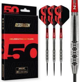   Šipky steel Red Dragon Darts 50 Years - Hexoset 3 25g 85% wolfram