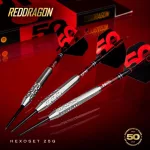 Šipky steel Red Dragon Darts 50 Years - Hexoset 3 25g 85% wolfram