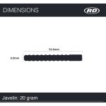 Šipky steel Red Dragon Javelin 20g, 85% wolfram