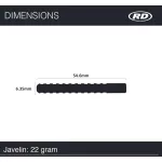 Šipky steel Red Dragon Javelin 22g, 85% wolfram