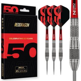   Šipky steel Red Dragon Darts 50 Years - Grizzly 4 25g 90% wolfram