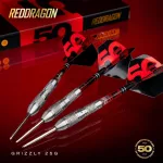 Šipky steel Red Dragon Darts 50 Years - Grizzly 4 25g 90% wolfram