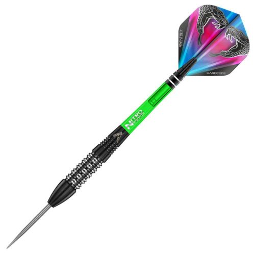 Šipky steel Red Dragon Peter Wright Black strike 24g, 90% wolfram
