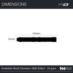 Šipky Red Dragon steel Peter Wright World Champion 2020, 23g, 90% wolfram