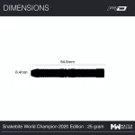 Šipky Red Dragon steel Peter Wright World Champion 2020, 25g, 90% wolfram