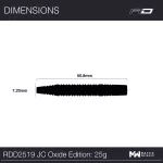 Šipky steel Red Dragon Jonny Clayton Oxide Edition 25g, 90% wolfram