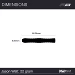 Šipky steel Red Dragon Jason Watt 22g, 90% wolfram