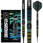 Šipky soft Red Dragon Dragonfly 95 Black - Tapered 20g, 95% wolfram