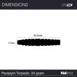 Šipky steel Red Dragon Paradym - Torpedo 24g, 90% wolfram