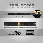 Šipky steel Red Dragon 50 Years Player Edition Peter Wright 21g 90% wolfram