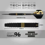 Šipky steel Red Dragon 50 Years Player Edition Jonny Clayton 22g 90% volfrám