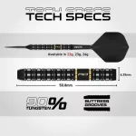 Šipky steel Red Dragon Ascend Parallel 24g SP 90% wolfram