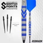 Šipky steel Red Dragon Gerwyn Price Gezzy Blue 26g SP 90% wolfram