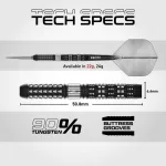Šipky steel Red Dragon Recon Parallel 24g SP 90% wolfram