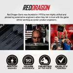 Šipky steel Red Dragon Sable Parallel 22g SP 90% wolfrám
