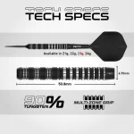 Šipky steel Red Dragon Sable Parallel 23g SP 90% wolfram