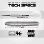 Šipky steel Red Dragon Luke Humphries TX1 Pioneer 24g SP 90% wolfram