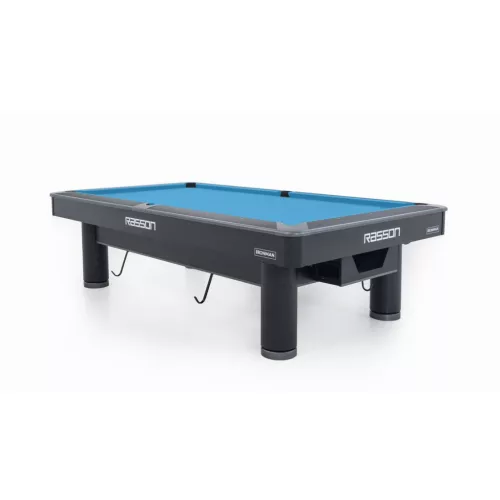 Pool kulečníkový stůl Rasson Ironman 9ft černý s automatickým vracením koulí