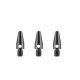 Násadky na šipky Designa Aluminium Gun Metal, Micro 12mm