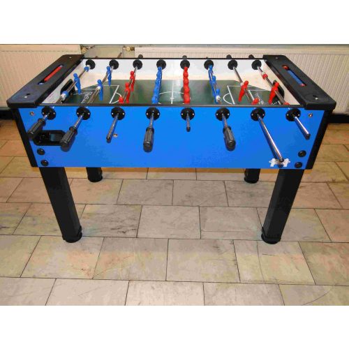 Stolní fotbal Sardi Home Atlantis Lux 5ft, modrý, pískované sklo
