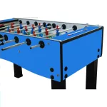 Stolní fotbal Sardi Hermes 5ft, modrý, průchozí tyče, nepřetáčivý brankář